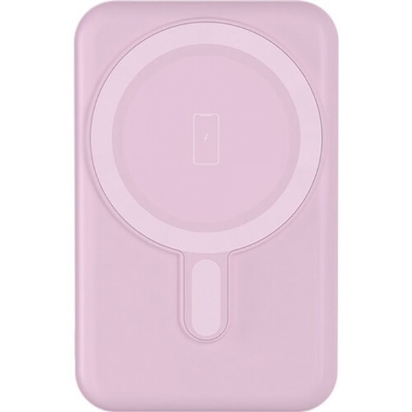 Powerbank - BIGBEN CONNECTED - 5000mAh - Induktion - USB A / USB C - MagSafe kompatibel Rosa