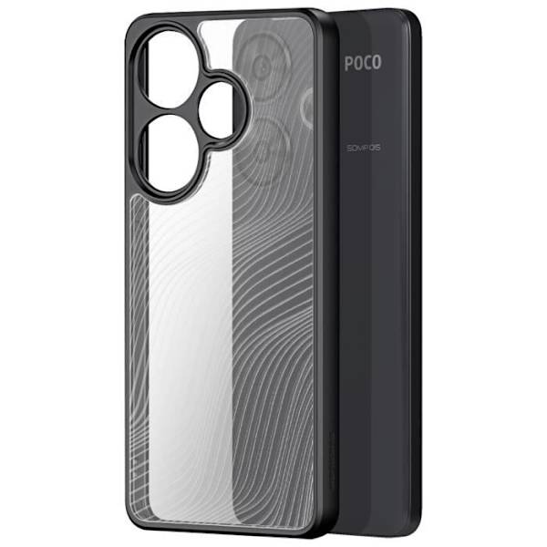Kotelo Xiaomi Poco F6:lle - DUX DUCIS - Boreal Pattern - Iskunkestävä - Musta Transparent