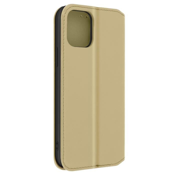 Housse Folio - Noname - iPhone 12 Pro Max - Guld - Magnetisk - Video Støtte Gyllene, gula