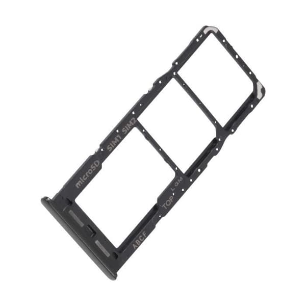 Ersættelsesskuffe til SIM-kort til Samsung Galaxy A23 5G Sort - 2 Nano SIM Slots - Micro-SD kortslot Svart