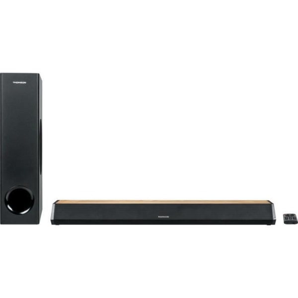 THOMSON SB552BTS Bluetooth USB soundbar med subwoofer træ og sort finish trä och svart