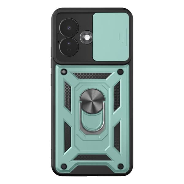 Redmi Note 17 Pro -kuori, jossa on tuki ja liukuva kameransuoja, vihreä Grön