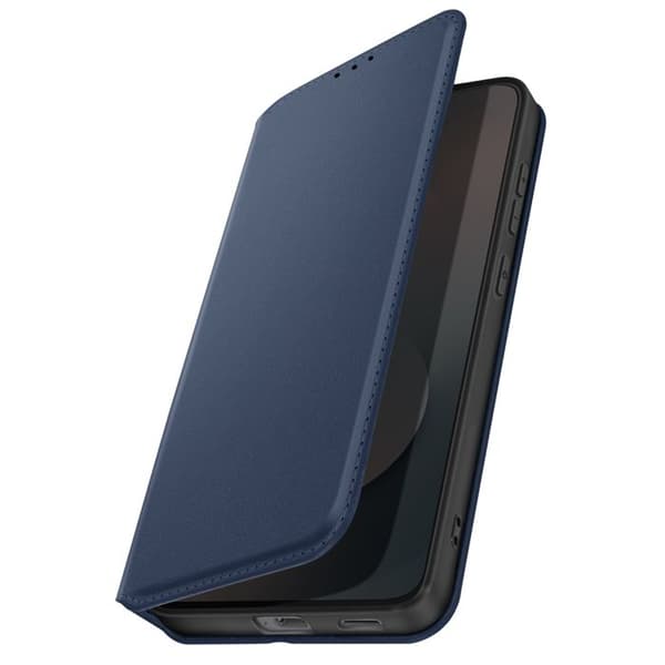 Plånboksfodral för Samsung Galaxy S25 FE Magnetiskt med Videostöd Mörkblå Blå