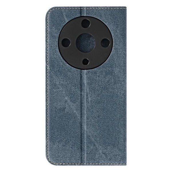 Denim plånboksfodral för Honor Magic 6 Lite 5G Video Support Blå