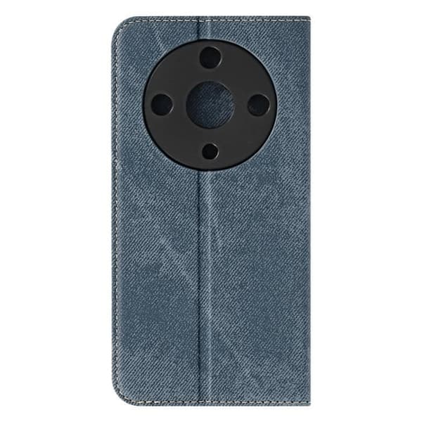 Etui Portefeuille - Honor - Magic 6 Lite 5G - Denim - Video Support - Blå Blå