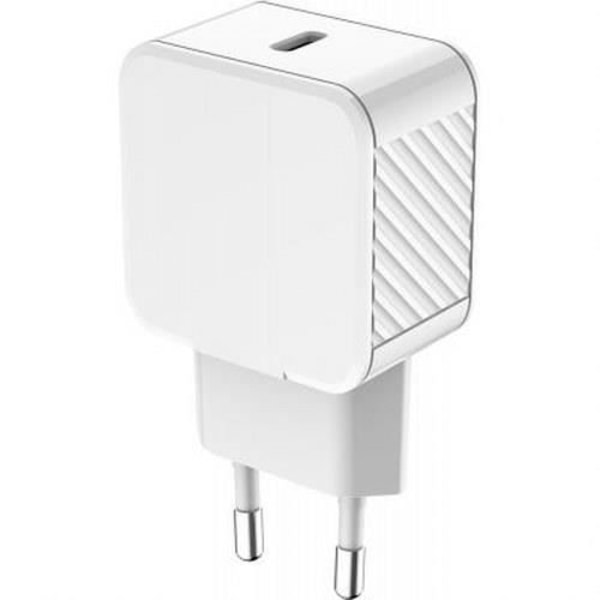USB C oplader 65W - BIGBEN CONNECTED - Ultra hurtig - Power Delivery - GaN - Hvid Vit