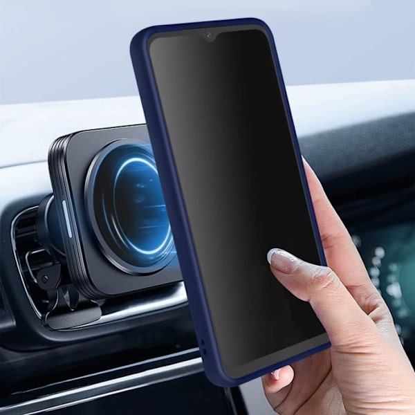 Fodralstöd kompatibelt med Samsung Galaxy A14 blå skalring