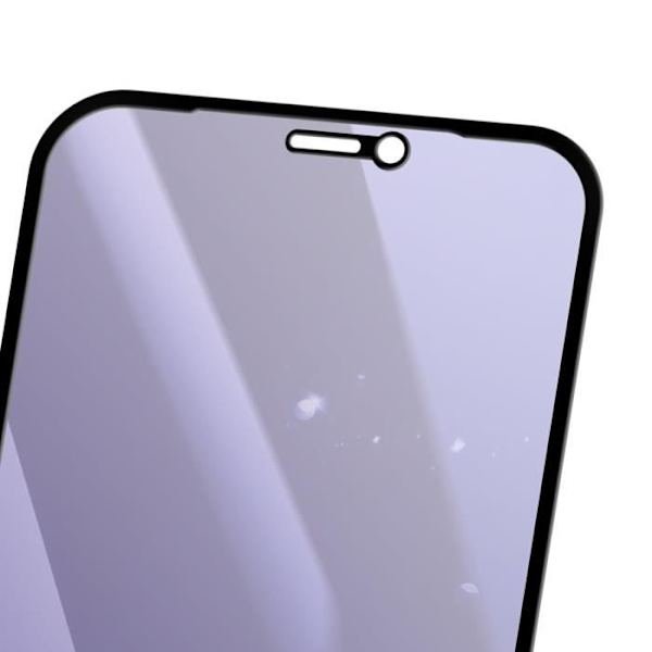Skärmskydd - AVIZAR - iPhone 12 Mini - Härdat glas - Anti-blått ljus - Reptålig Svart