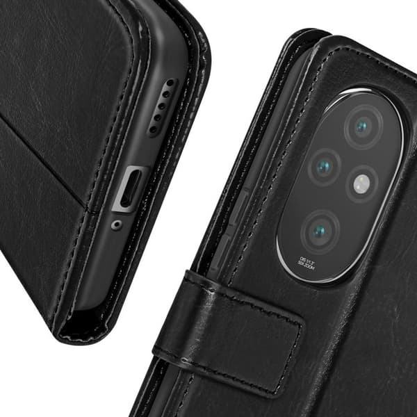 Honor 200: Musta Lompakkokotelo Videotuki Svart