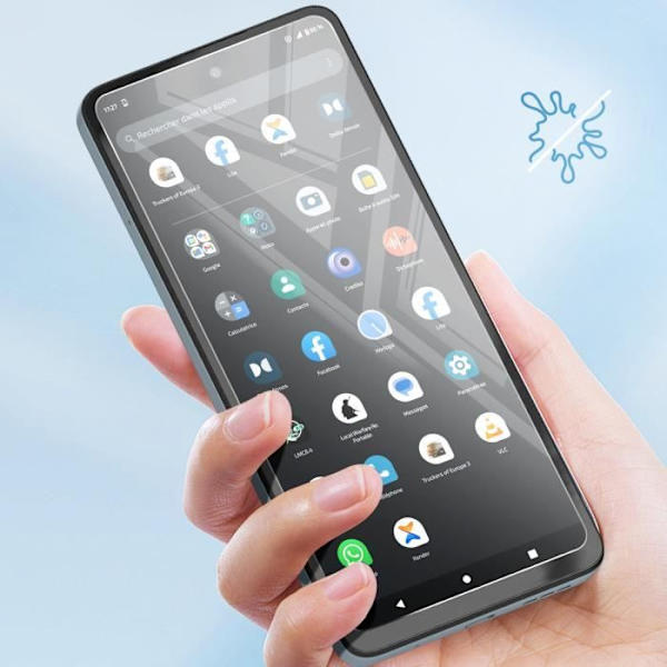 Skærmbeskyttelse - AVIZAR - Motorola Moto G24 Power - Tempereret Glas - Hårdhed 9H - Anti-ridser Transparent