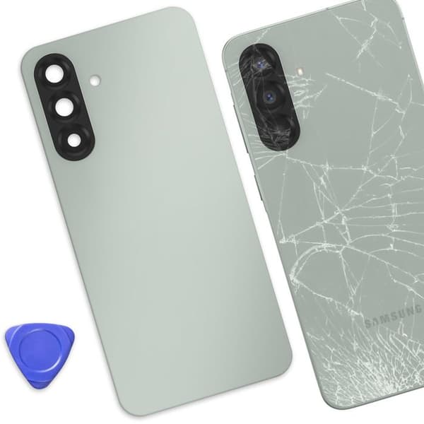 Originalt batteri för Samsung Galaxy A56 Hållbart skydd Mörkgrön Grön
