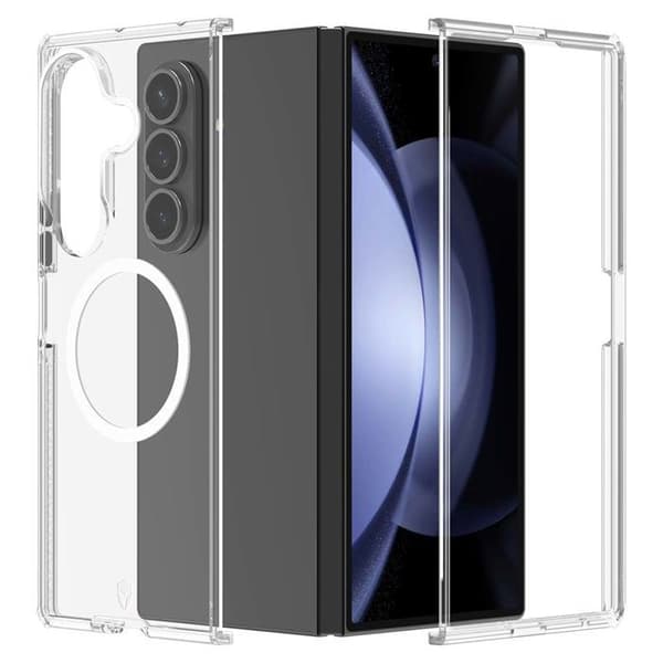 Coque - FORCE CASE - Galaxy Z Fold 7 - Transparent - Forstærket beskyttelse 2m - Fleksibel Vit