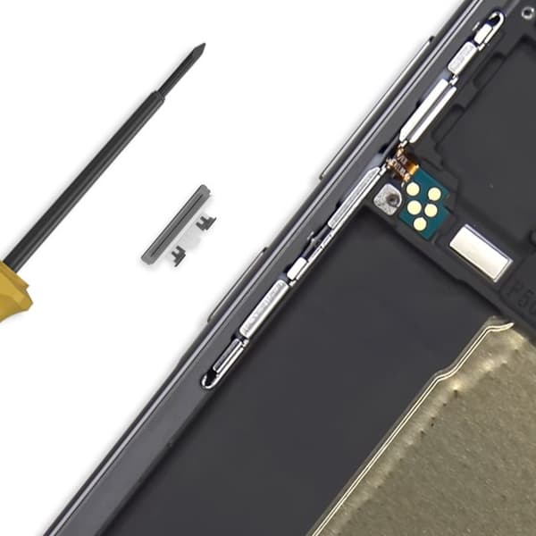 Original strömbrytare för Galaxy A56, ersättning Samsung grå Grå