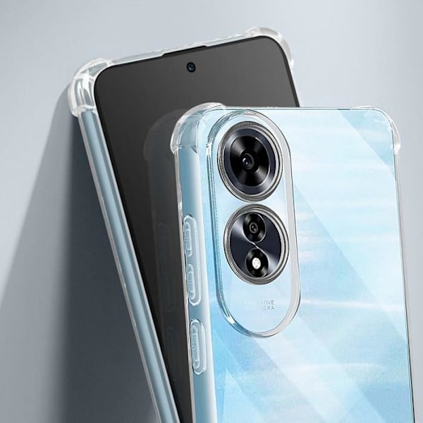 Fodral till Oppo A60 - AVIZAR - Stötsäker flexibla förstärkta hörn - Genomskinlig Transparent