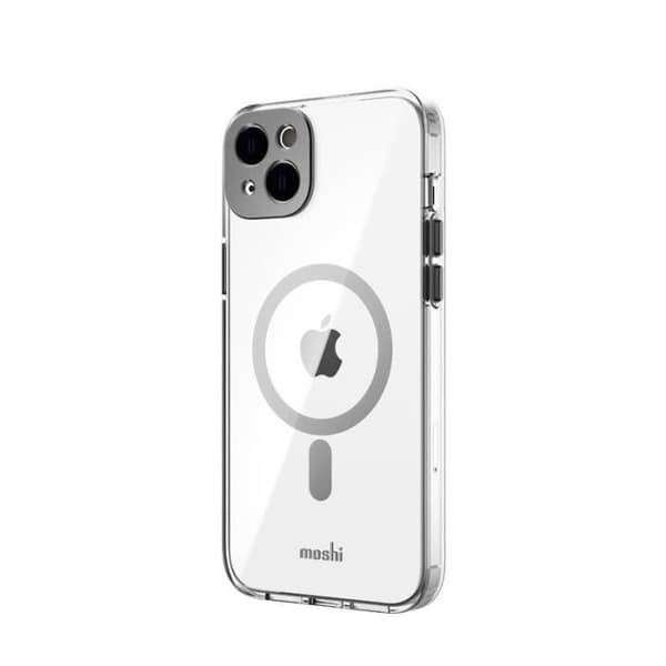 MagSafe Cover - MOSHI - iPhone 14 Max - Sort - Indbygget MagSafe Ring - Polycarbonat & aluminium Sort