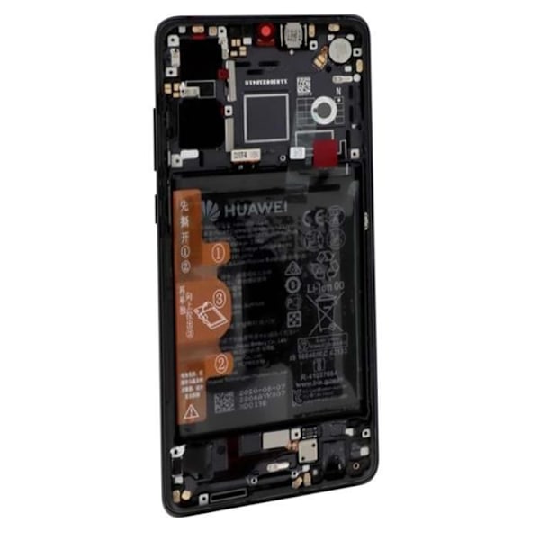 Komplett block - HUAWEI - P30 - LCD pekskärm - 3650mAh batteri - Original svart Svart