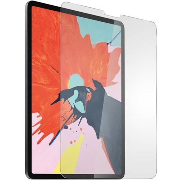 Skyddsfilm - AVIZAR - iPad Pro 12,9" 2018 - 9H härdat glas - Transparent Vit - Ultratunt Klar vit