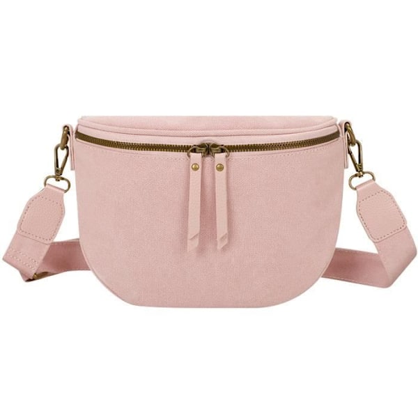 Luna Crossbody bältesväska i rosa galantry-tyg Rosa