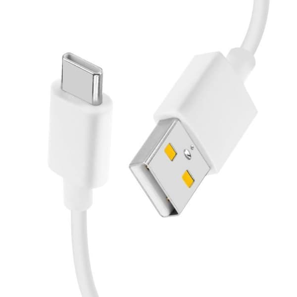 USB-kabel til USB-C - REALME - Original - 1m - 2A - Opladning og synkronisering Vit
