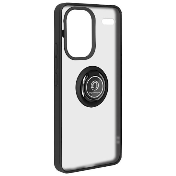 AVIZAR hårt fodral för Xiaomi Redmi Note 13 Pro Plus med metallringstödfunktion svart Svart