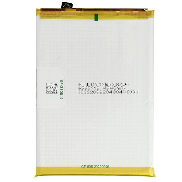 Internt batteri för Oppo A16, A16s och A54s 5000mAh Original BLP805 Vit