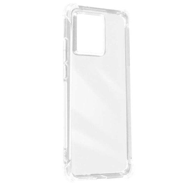 Bumper Case för Motorola Edge 40 Neo Stötsäker Soft Transparent Vit