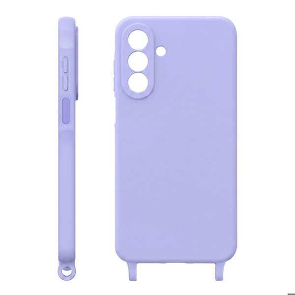 Siliconfodral för Samsung Galaxy A26 med halsrem Lavendel Violett