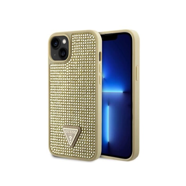 Etui til Apple iPhone 15 Triangle Diamond Guess Gold Gul