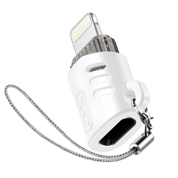 USB C Hona till Lightning Hane OTG Adapter Ultrakompakt Design XO Vit