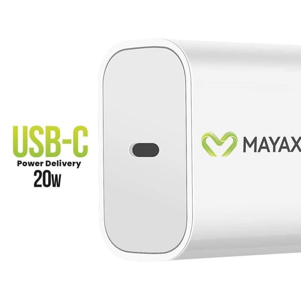 Laddare - MAYAXESS - iPhone 17 Pro - USB-C 20W - Snabbladdning - Vit Vit