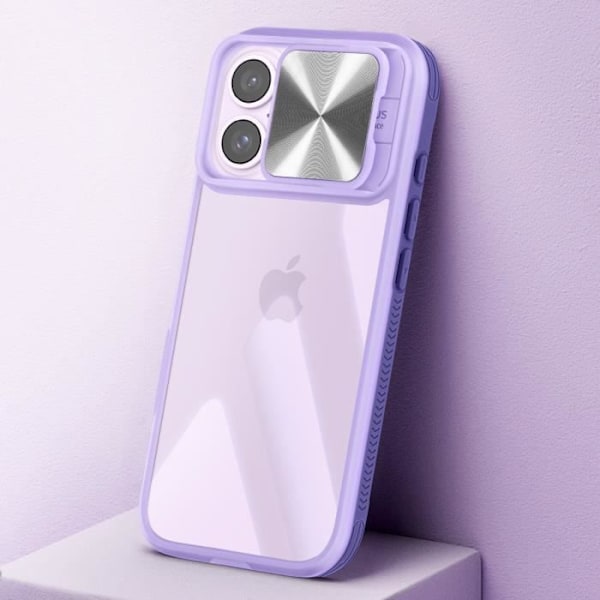 Cover til iPhone 16 Plus - AVIZAR - Skydekameracover - QI-kompatibel - Lilla Lila