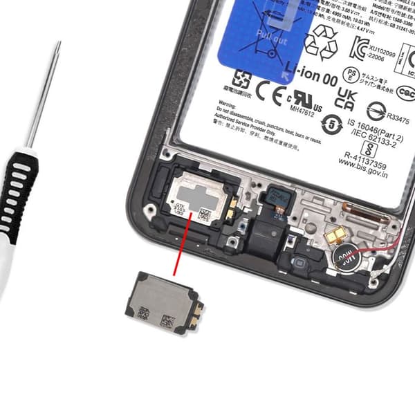 Extern Underspeaker för Galaxy A34 5G / A33 5G Svart Svart