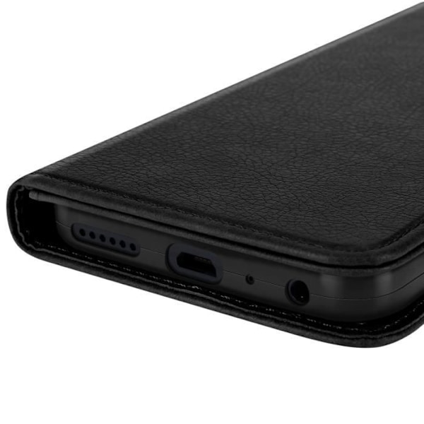 Etui til Samsung Galaxy A10s Klap Pung og Video Stativ Sort Svart