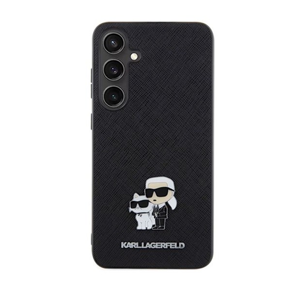 Telefoncover - Karl Lagerfeld - Samsung Galaxy S24 - Sort - Saffiano - Beskyttelse mod ridser/brud svart