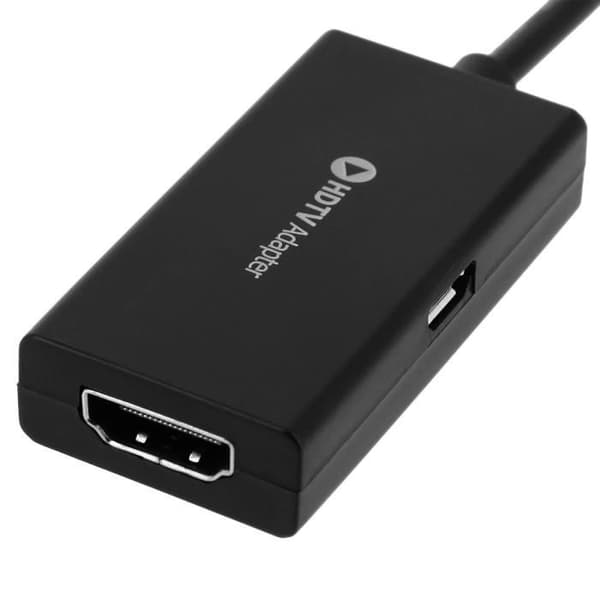 Adapterkabel - HML - HDMI til Micro-USB - HD-visualisering - Nem installation - Sort