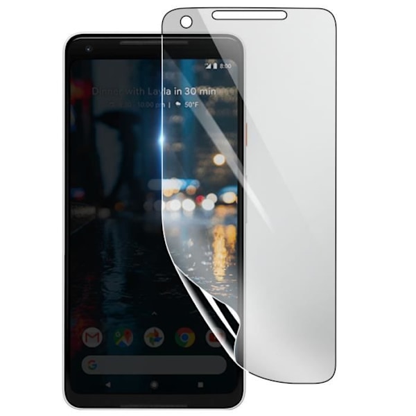 Skærmbeskytter - 3MK - Google Pixel 2 XL - Stødsikker Hydrogel - Ridsefast - Gennemsigtig Transparent