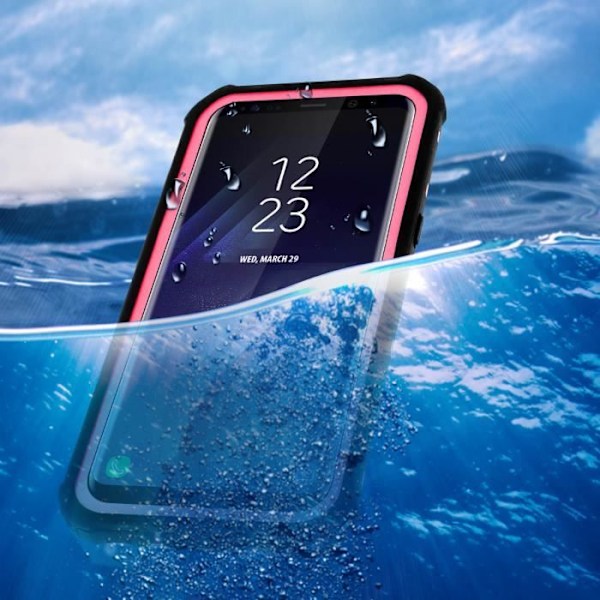 Coque - AVISER - Galaxy S8 - Vandtæt IP68 - Fuld beskyttelse - Stød- og ridsefrit Rosa