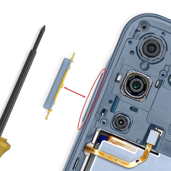 Erstatningsvolumenknap til Galaxy A15 5G Service Pack Samsung Blå Blå