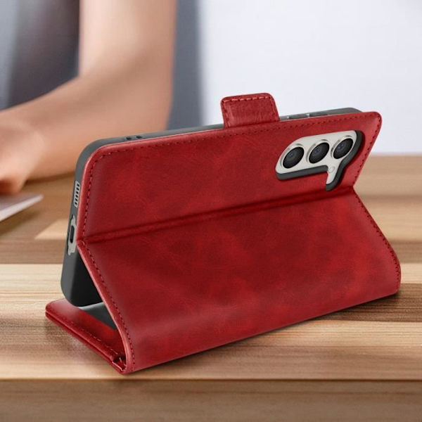 Foliofodral som är kompatibelt med Samsung Galaxy S23 Prestifold Red Case