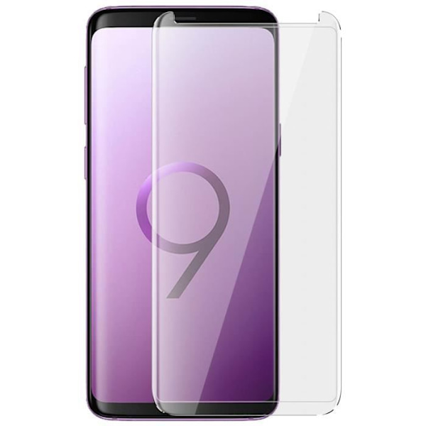 Filmskydd - Härdat Glas - Galaxy S9 Plus - Krosskydd - Represistent - Enkel Installation Svart
