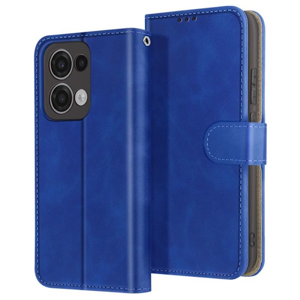 Oppo Reno 13 Porteføljecover med Magnetisk Låg Blå Blå