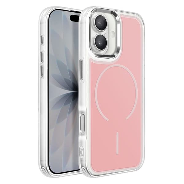 MagSafe-cover til iPhone 17 Ultra Forstærket Bi-materiale Beskyttelse Rosa Ros