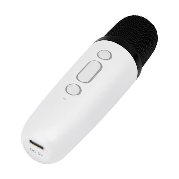 Trådløs Højttaler - Bigben - Party Btmic - 15W - Bluetooth 5.1 - 2 Trådløse Mikrofoner Vit