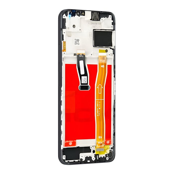 Skærm til Huawei Nova Y70 LCD + Touch Glass + Originalt Huawei Black Chassis Svart