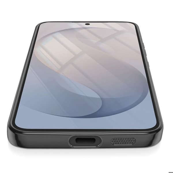 MagSafe-cover til Samsung Galaxy S26 FE med sort stødabsorberende kromkant Svart