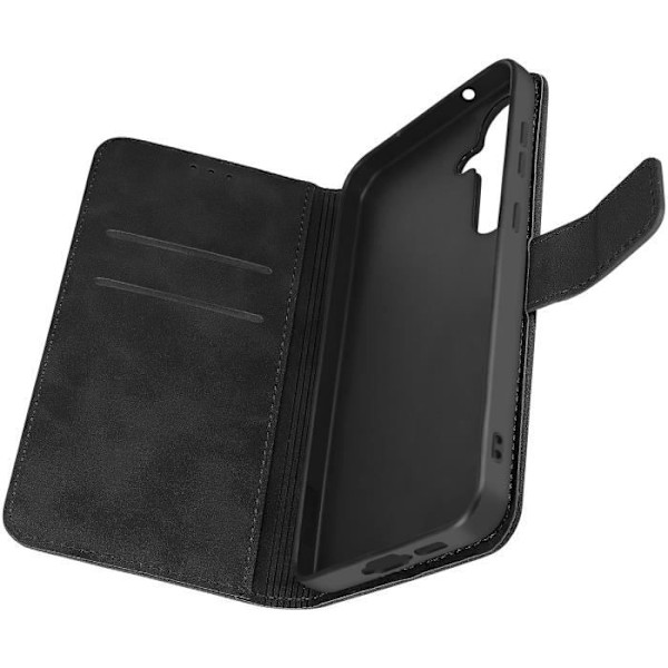 Fodral till Samsung S23 FE - AVIZAR - Wallet Flip Video Support - Svart Svart