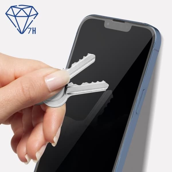 Skärmskydd - 3mk - iPhone 13 Pro Max - Flexibelt glas 7H - Anti-explosion - Installationskit Vit