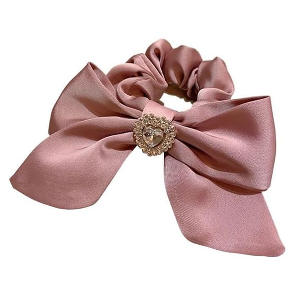 Chouchou - AVIZAR - Papillon - Satin - Rosé - Strass Rosa