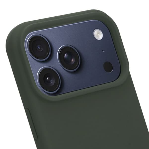 MagSafe-cover til iPhone 17 Pro i silikone, Velvet Smoothie Tactical, mørkegrå Grå