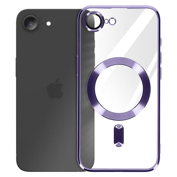 Coque - Silikone - iPhone 16e - Lilla - Stødbeskyttelse - Anti-gulning Lila